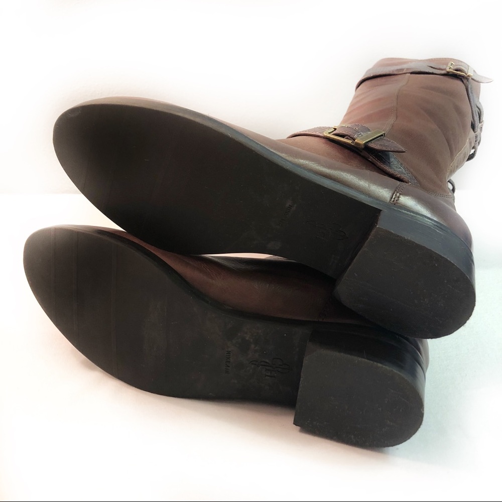 Cole Haan Boots Tennley Buckle Chestnut Brown 7.5B - Picture 7 of 8